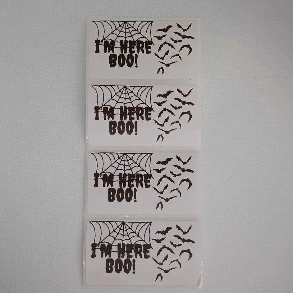 💙100 I'm Here Boo- Shipping Labels Thermal Packaging Stickers 2.25